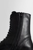 laced up combat boots