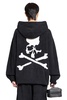 zip-up skull knit hoodie