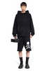 zip-up skull knit hoodie