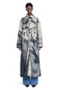 trompe l'oeil trench print trench coat