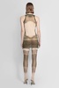 cartouche sleeveless short mesh dress