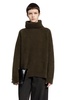 raccoon ribbed-knit turtleneck