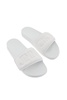 Jimmy Choo Fitz Slides With Lycra Logoed Bang