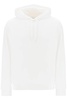 BURBERRY Men's White Cotton Terry Cloth Sweatshirt with Tonal EKD Logo