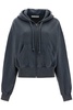 Acne Studios Boxy Sweatshirt With Zip And Hood