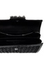 ROGER VIVIER Elegant Mesh Diamond Sequin Mini Clutch with Crystal Flower Buckle