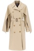 Burberry 'Ness' Double Breasted Raincoat In Cotton Gabardine