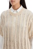 BRUNELLO CUCINELLI Dazzling Short-Sleeved Wool Blend Sweater