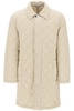 BURBERRY Quilted Nylon Midi Car Jacket for Men in Neutral Color