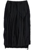 Comme Des Garcons Black Pleated Skirt With Side Z