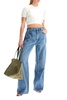 Alexander Wang Wide Leg Jeans With Branded Stripes