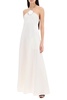 JIL SANDER Elegant White Maxi Dress with Integrated Necklace for Women, SS24 Collection