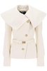 Balmain Belted Double Breasted Peacoat