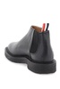 THOM BROWNE Men's Leather Mid Top Chelsea Boots - Black (FW23)