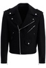 Balmain Wool Felt Biker Jacket In