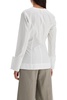 Ganni V Neck Shirt With Collar