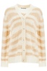 Acne Studios Striped Distressed Cardigan With