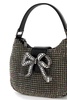 Self Portrait Mini Crescent Bow Bag With Crystals