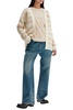 Acne Studios Striped Distressed Cardigan With