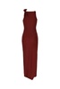 Burgundy Stretch Nylon Dress