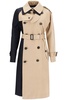 two-tone trench coat 