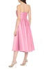 Pinko Strapless Pleated Satin Midi Dress