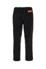 Black Polyester Blend Pants