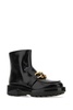 Bottega Veneta Woman Black Leather Monsieur Ankle Boots