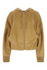 Loewe Woman Beige Suede Sweatshirt