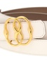 Bally Logo Plaque Buckled Reversible Belt