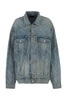 Balenciaga Woman Printed Denim Oversize Jacket