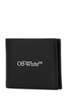 Off White Man Black Leather Wallet