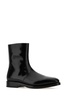 Salvatore Ferragamo Man Black Leather Gerald Ankle Boots