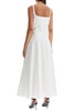 ALEXANDER MCQUEEN Sweetheart Midi Dress with Asymmetrical Hem