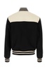 Two-tone Wool Blend Bomber Jacket