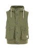 Green Cotton Blend Vest