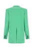 Green Viscose Blend Blazer