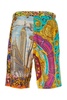 Printed Silk Bermuda Shorts