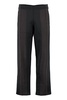 BOTTEGA VENETA Men's Black Technical Fabric Pants with Extendable Side Zipper