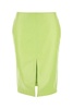 Bottega Veneta Woman Fluo Yellow Shearling Skirt