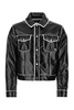 Amiri Button-Up Long Sleeved Leather Jacket