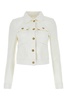 Palm Angels Woman White Denim Jacket