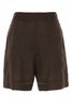 Chocolate Wool Blend Shorts