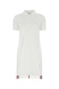 White Piquet Polo Shirt Dress