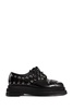 heart toe platform lace-up grommet brogues