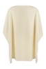 FABIANA FILIPPI White Cashmere Poncho for Women - FW23