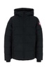 Black nylon Hybridge down jacket