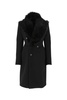 Bottega Veneta Woman Black Stretch Acrylic Blend Coat