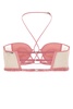 Pink Stretch Chiffon Bra