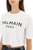 Balmain Logo Print Boxy T Shirt